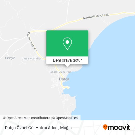 Datça Özbel Gül-Hatmi Adası harita