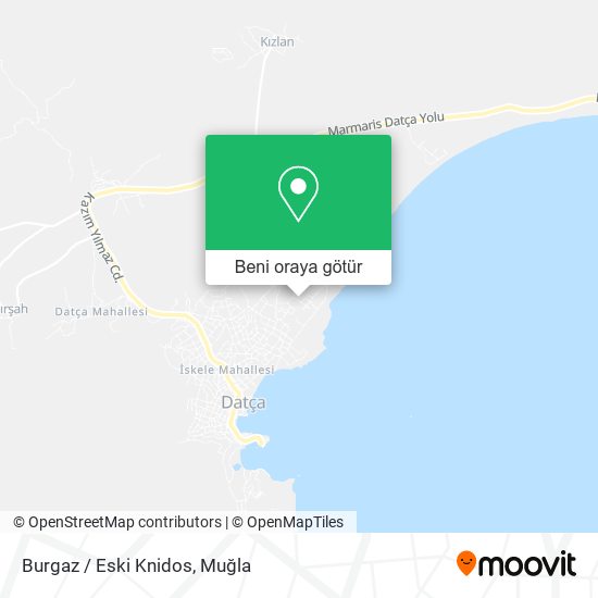 Burgaz / Eski Knidos harita