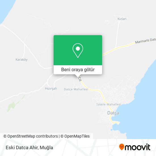 Eski Datca Ahir harita