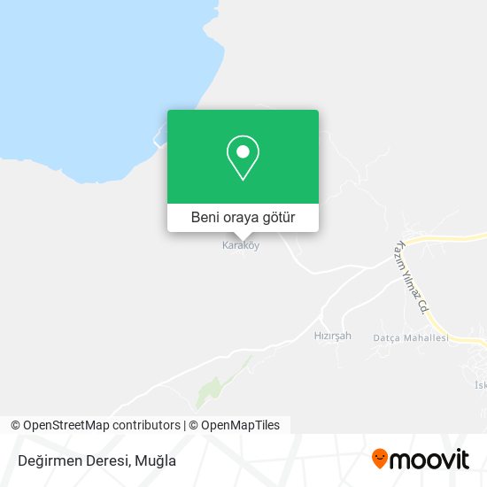 Değirmen Deresi harita