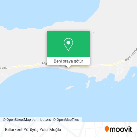 Billurkent Yürüyüş Yolu harita