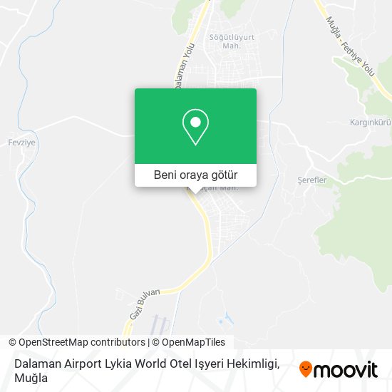 Dalaman Airport Lykia World Otel Işyeri Hekimligi harita