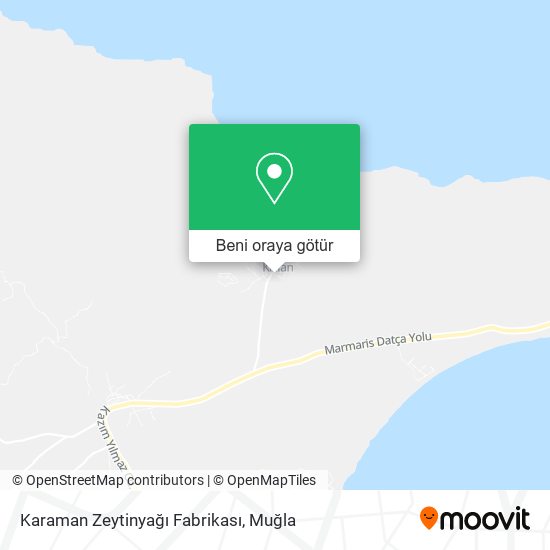 Karaman Zeytinyağı Fabrikası harita