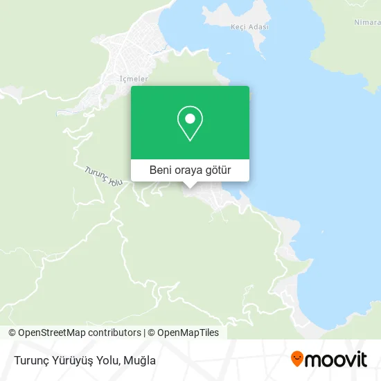 Turunç Yürüyüş Yolu harita