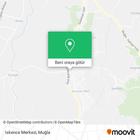 Iskence Merkezi harita