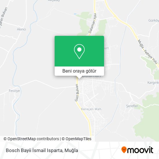 Bosch Bayii İsmail Isparta harita