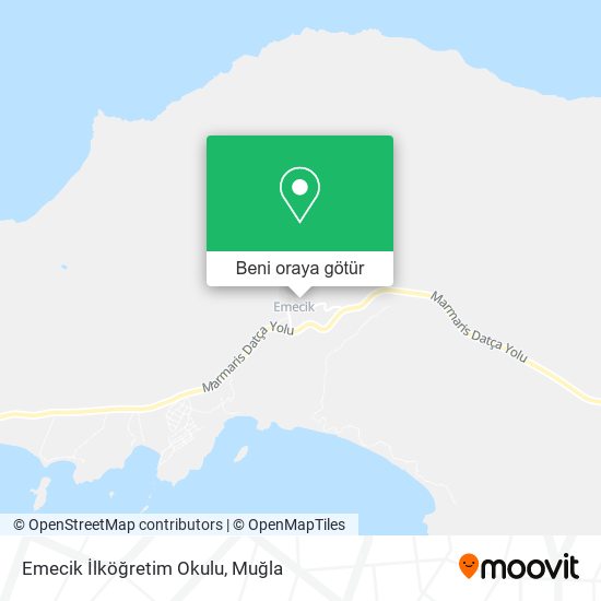 Emecik İlköğretim Okulu harita