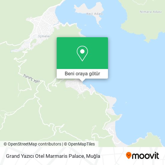 Grand Yazıcı Otel Marmaris Palace harita
