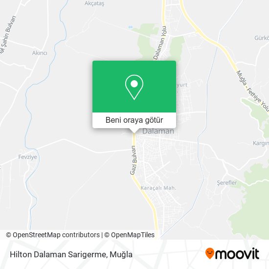 Hilton Dalaman Sarigerme harita