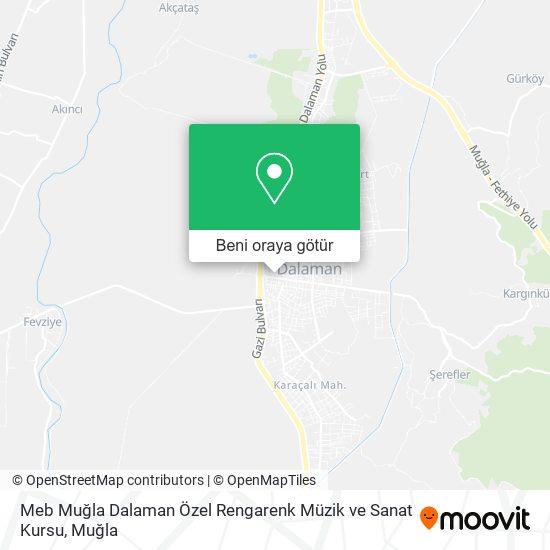 Meb Muğla Dalaman Özel Rengarenk Müzik ve Sanat Kursu harita