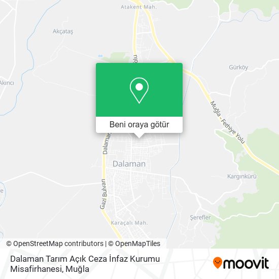 Dalaman Tarım Açık Ceza İnfaz Kurumu Misafirhanesi harita