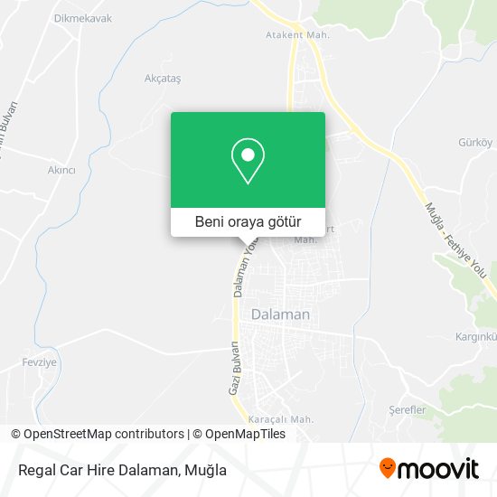 Regal Car Hire Dalaman harita