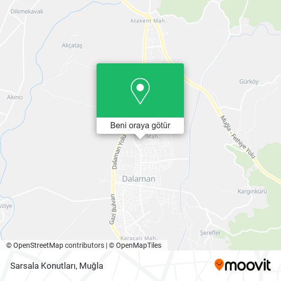 Sarsala Konutları harita