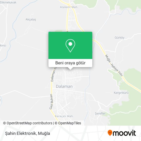 Şahin Elektronik harita