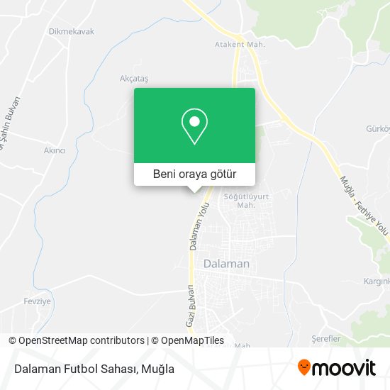 Dalaman Futbol Sahası harita