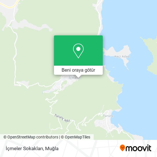 İçmeler Sokakları harita