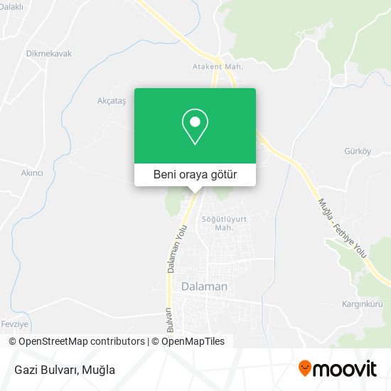 Gazi Bulvarı harita