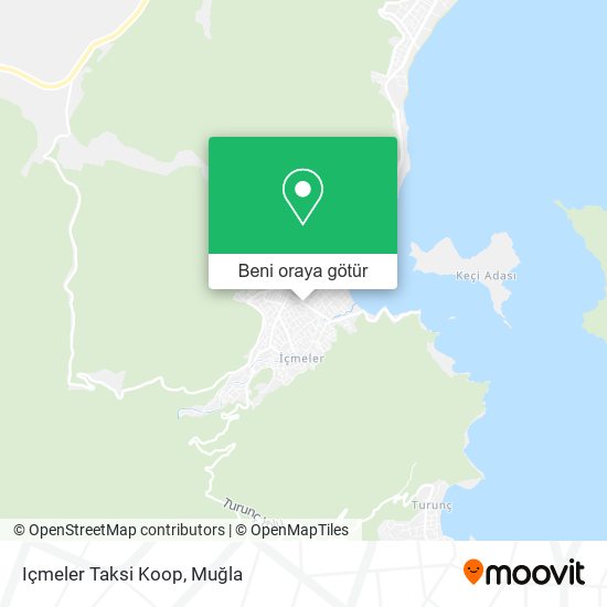 Içmeler Taksi Koop harita
