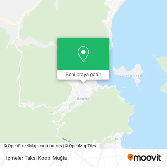 Içmeler Taksi Koop harita