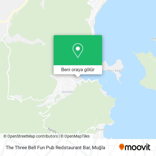 The Three Bell Fun Pub Redstaurant Bar harita