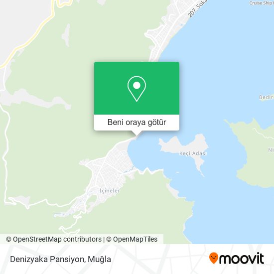 Denizyaka Pansiyon harita