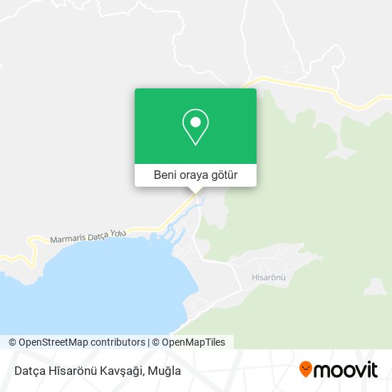 Datça Hîsarönü Kavşaği harita