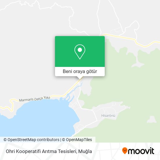 Ohri Kooperatifi Arıtma Tesisleri harita