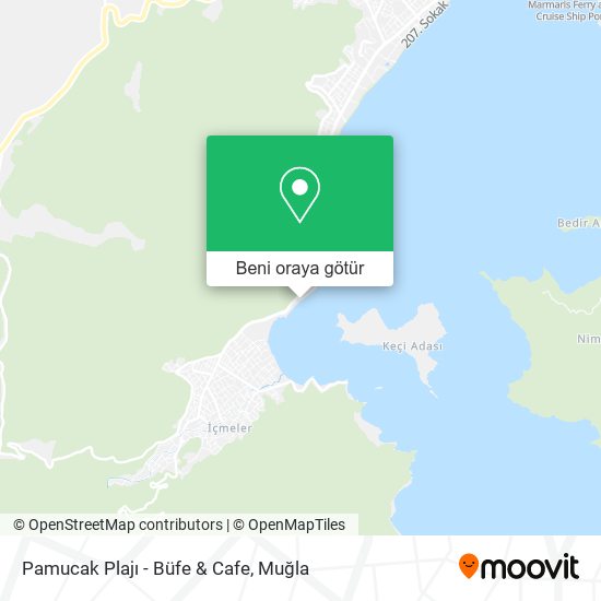 Pamucak Plajı - Büfe & Cafe harita