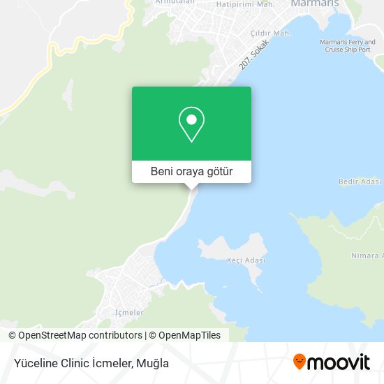 Yüceline Clinic İcmeler harita
