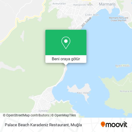 Palace Beach Karadeniz Restaurant harita