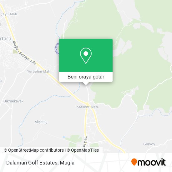 Dalaman Golf Estates harita