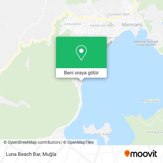 Luna Beach Bar harita