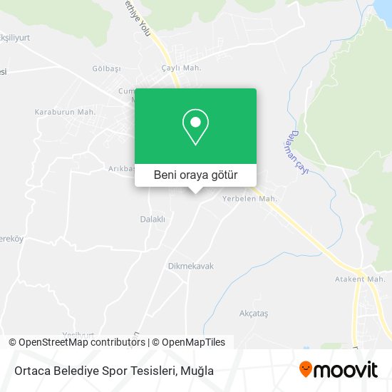 Ortaca Belediye Spor Tesisleri harita