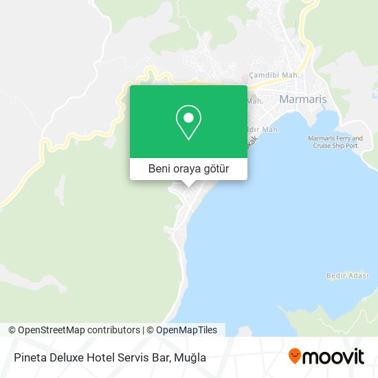 Pineta Deluxe Hotel Servis Bar harita