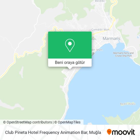 Club Pineta Hotel Frequency Animation Bar harita