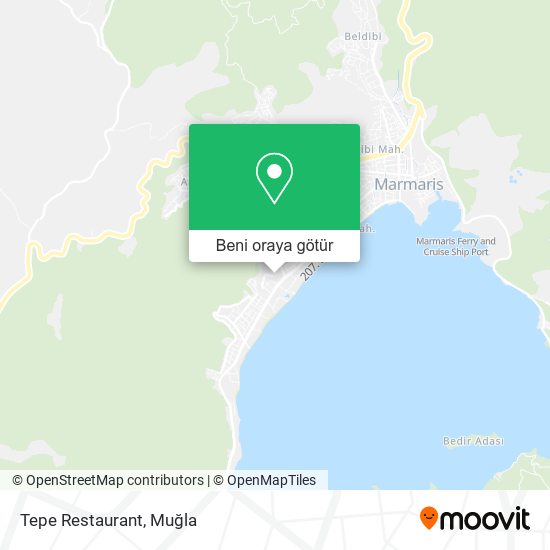 Tepe Restaurant harita