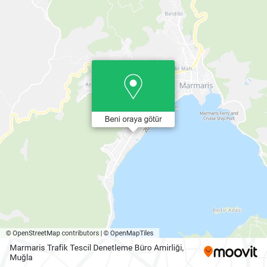 Marmaris Trafik Tescil Denetleme Büro Amirliği harita
