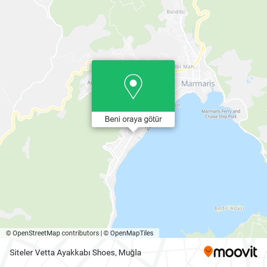 Siteler Vetta Ayakkabı Shoes harita