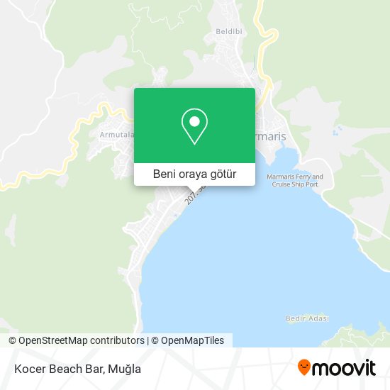 Kocer Beach Bar harita