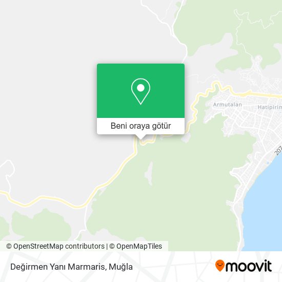 Değirmen Yanı Marmaris harita