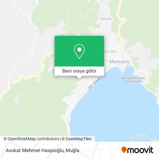 Avukat Mehmet Haspioğlu harita