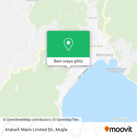 Ataberk Marin Limited Şti. harita