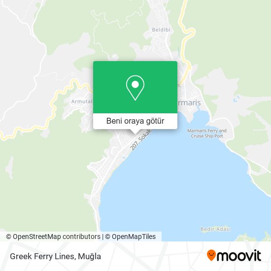 Greek Ferry Lines harita