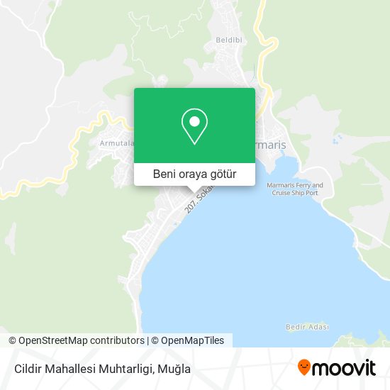 Cildir Mahallesi Muhtarligi harita