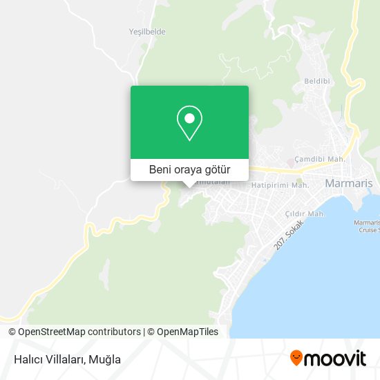 Halıcı Villaları harita