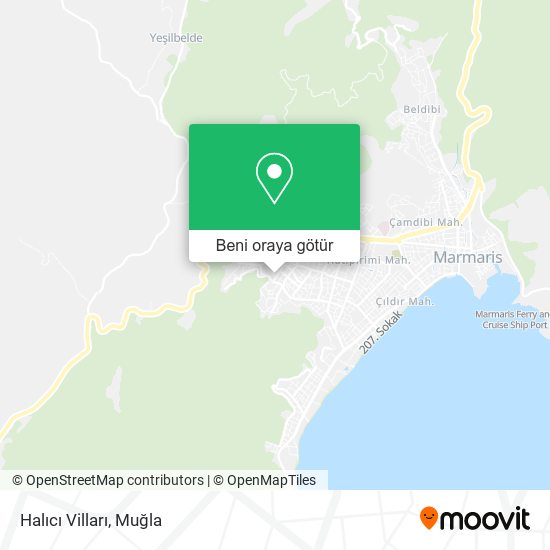 Halıcı Vilları harita