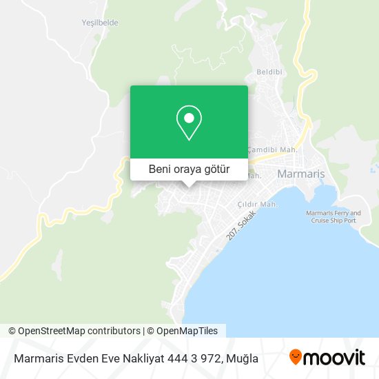 Marmaris Evden Eve Nakliyat 444 3 972 harita