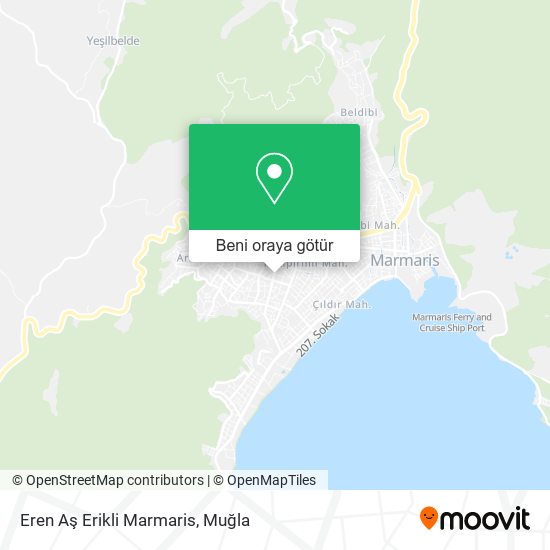Eren Aş Erikli Marmaris harita
