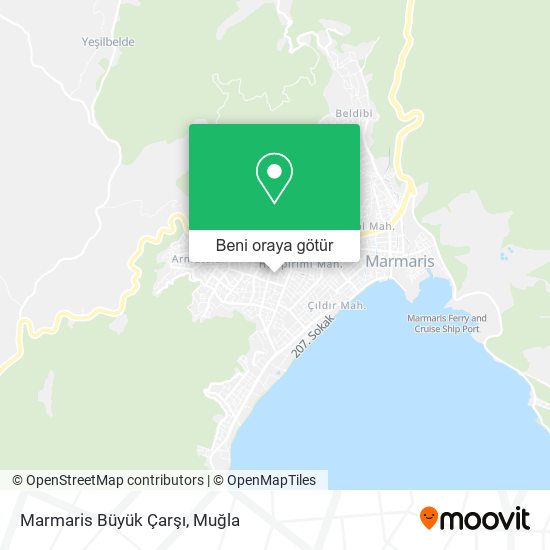 Marmaris Büyük Çarşı harita