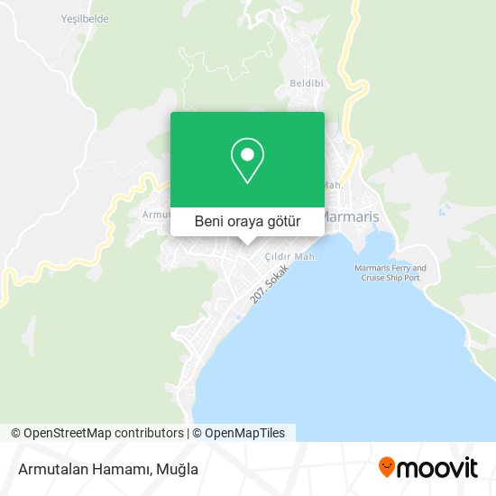 Armutalan Hamamı harita